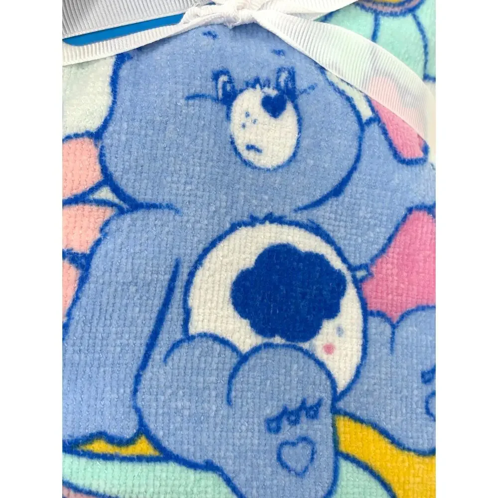 Care Bears Hand Towels Set 2 Pcs Funshine Grumpy Bear Yellow Blue Pink Multi NWT